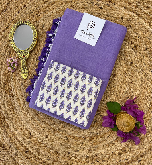 Phoolwari Lilac Handloom Saree