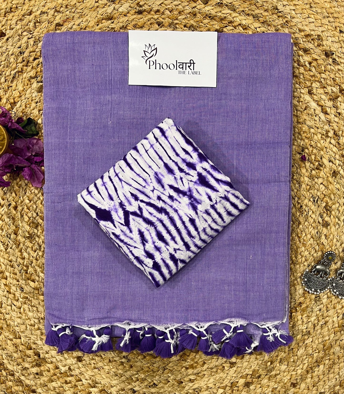 Phoolwari Lilac Handloom Saree